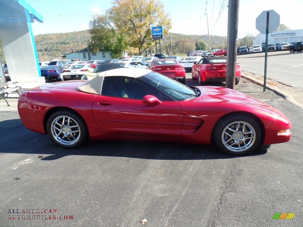 2001 Corvette Convertible - Magnetic Red II Metallic / Light Oak photo #5