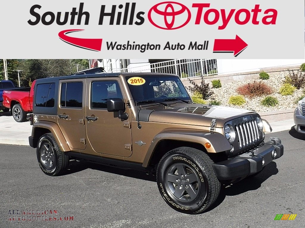 2015 Jeep Wrangler Unlimited Sport 4x4 in Copper Brown Pearl 598915