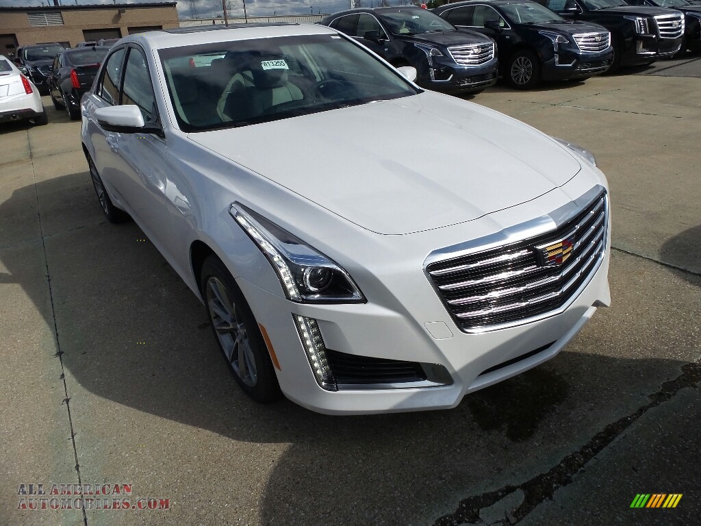 Crystal White Tricoat / Light Platinum/Jet Black Accents Cadillac CTS Luxury AWD