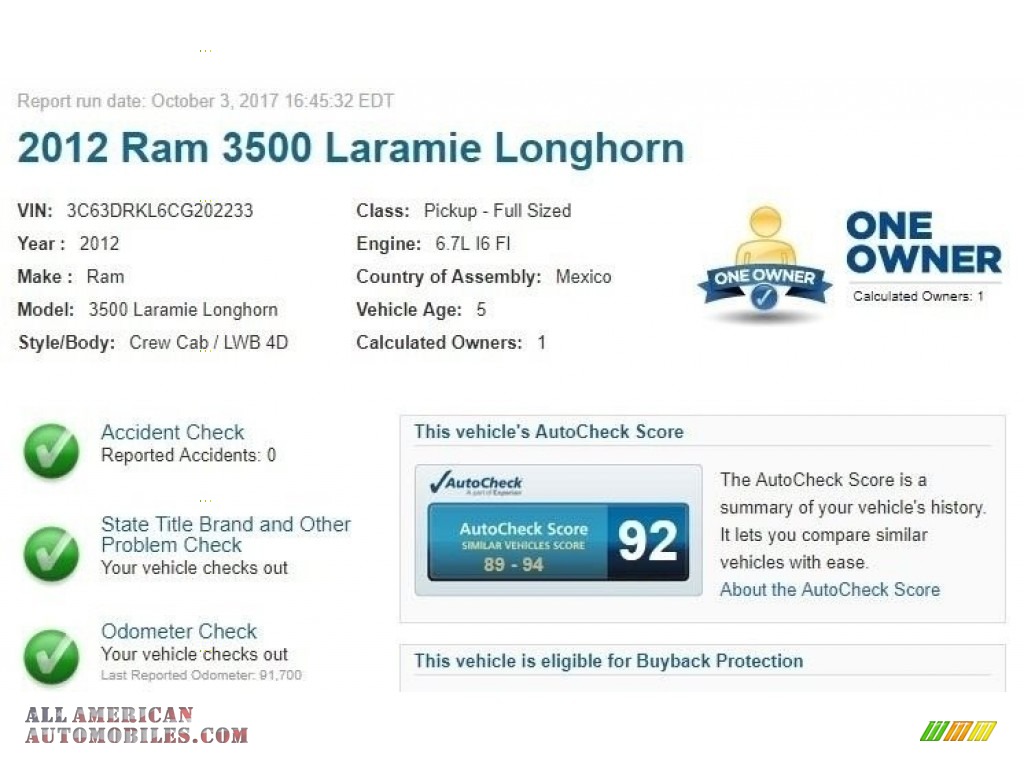 2012 Ram 3500 HD Laramie Crew Cab 4x4 Dually - Bright White / Light Pebble Beige/Bark Brown photo #2
