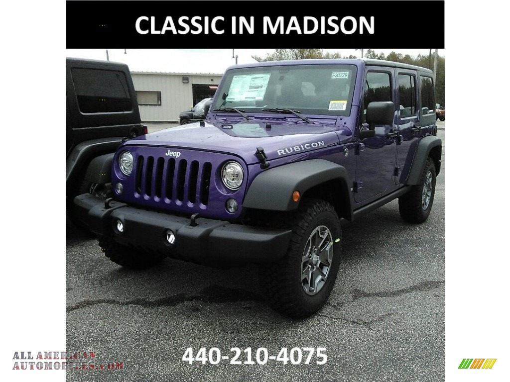 Xtreme Purple Pearl / Black Jeep Wrangler Unlimited Rubicon 4x4
