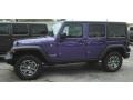 Jeep Wrangler Unlimited Rubicon 4x4 Xtreme Purple Pearl photo #2