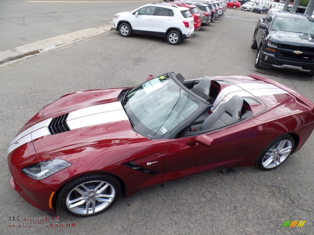 Long Beach Red Metallic Tintcoat / Gray Chevrolet Corvette Stingray Convertible