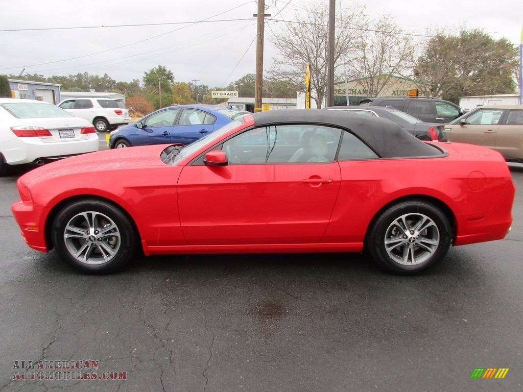 2014 Mustang V6 Premium Convertible - Race Red / Charcoal Black photo #4