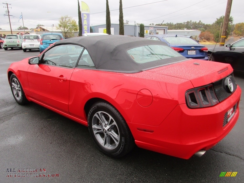 2014 Mustang V6 Premium Convertible - Race Red / Charcoal Black photo #5