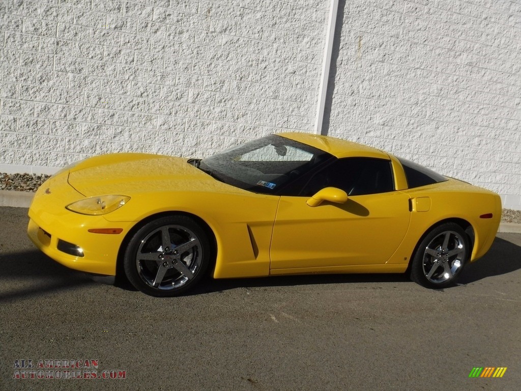 2006 Corvette Coupe - Velocity Yellow / Ebony Black photo #2
