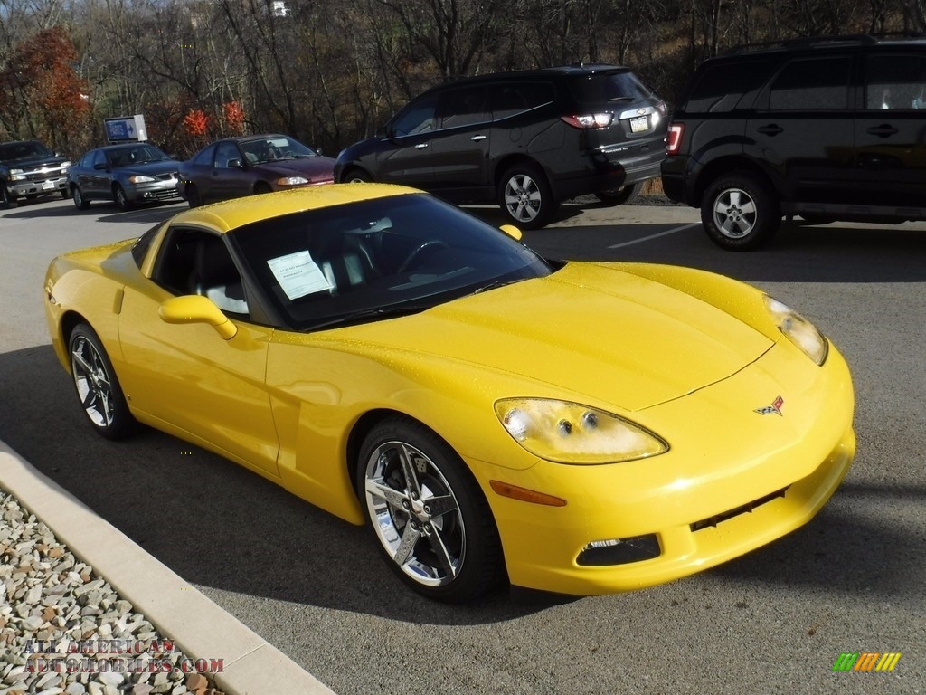 2006 Corvette Coupe - Velocity Yellow / Ebony Black photo #7