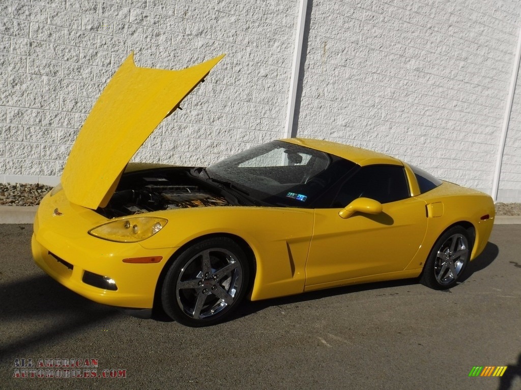 2006 Corvette Coupe - Velocity Yellow / Ebony Black photo #12