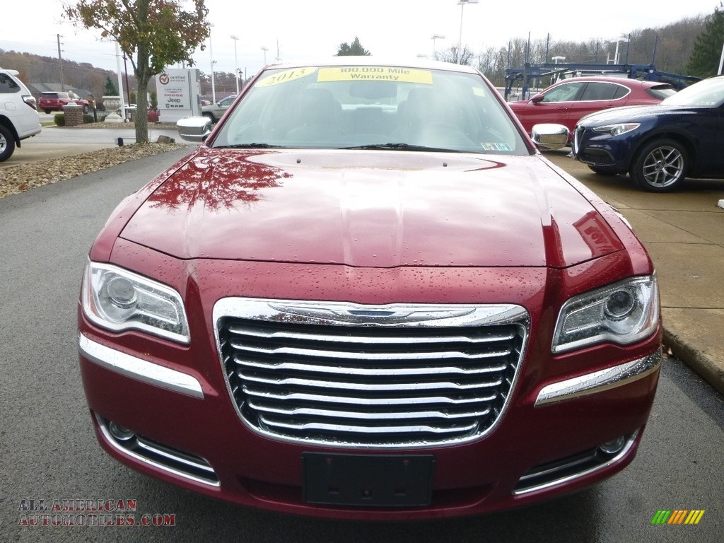 2013 300 AWD - Deep Cherry Red Crystal Pearl / Black/Light Frost Beige photo #4