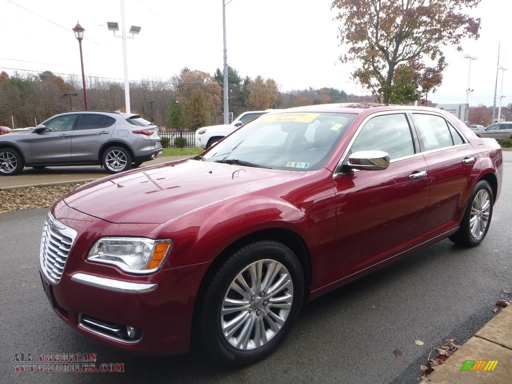 2013 300 AWD - Deep Cherry Red Crystal Pearl / Black/Light Frost Beige photo #5
