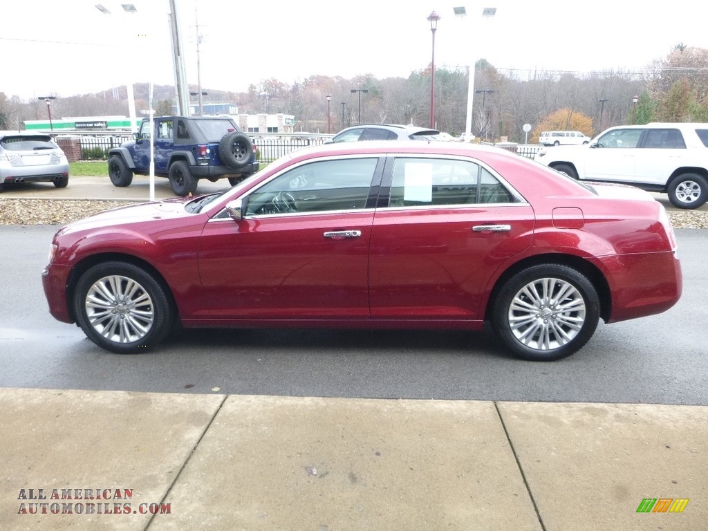 2013 300 AWD - Deep Cherry Red Crystal Pearl / Black/Light Frost Beige photo #6