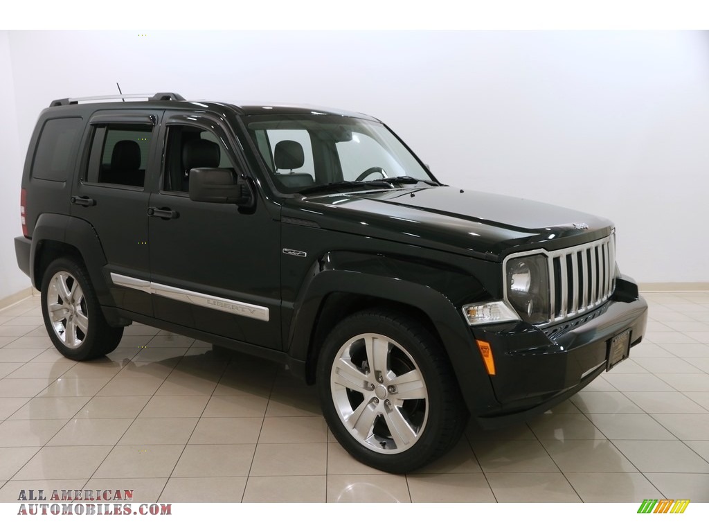 Black Forest Green Pearl / Dark Slate Gray Jeep Liberty Jet 4x4