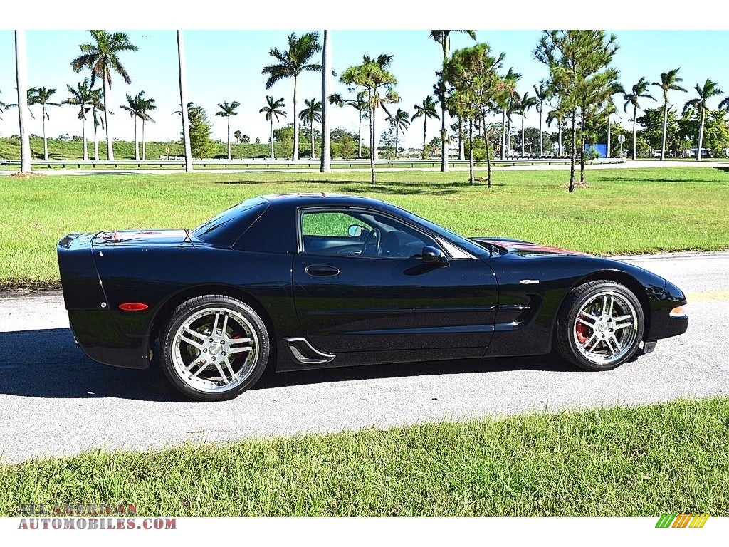 2002 Corvette Z06 - Black / Black photo #13