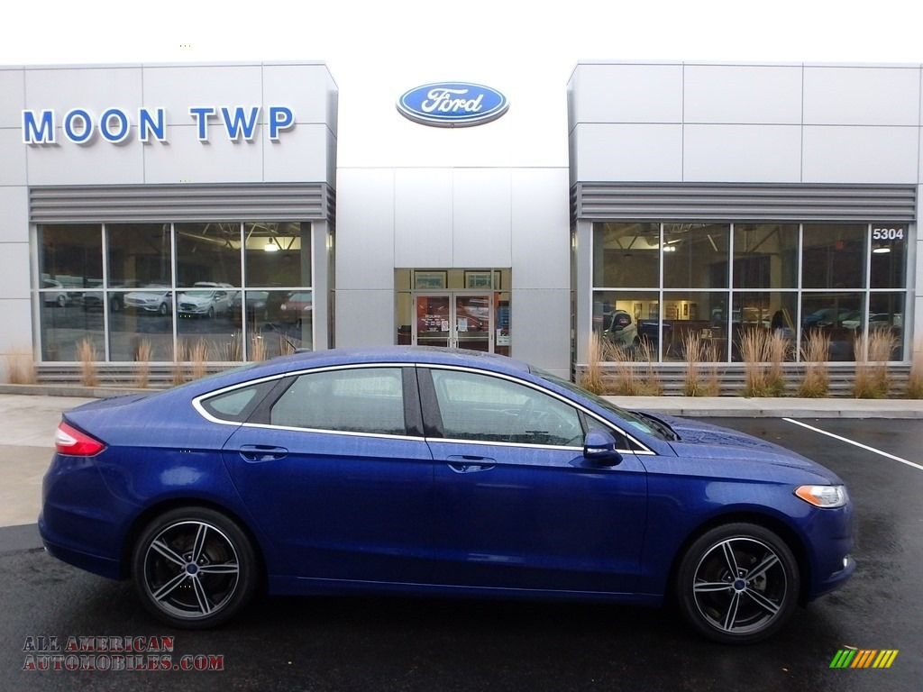 Deep Impact Blue / Charcoal Black Ford Fusion SE EcoBoost
