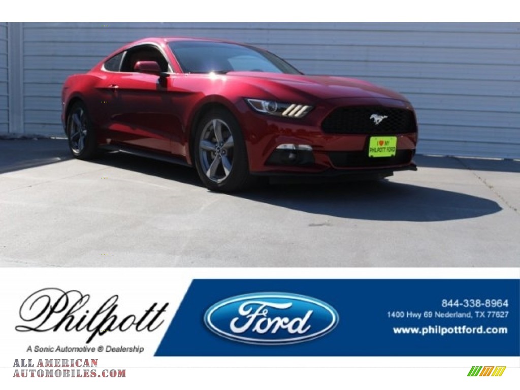 Ruby Red Metallic / Ebony Ford Mustang V6 Coupe