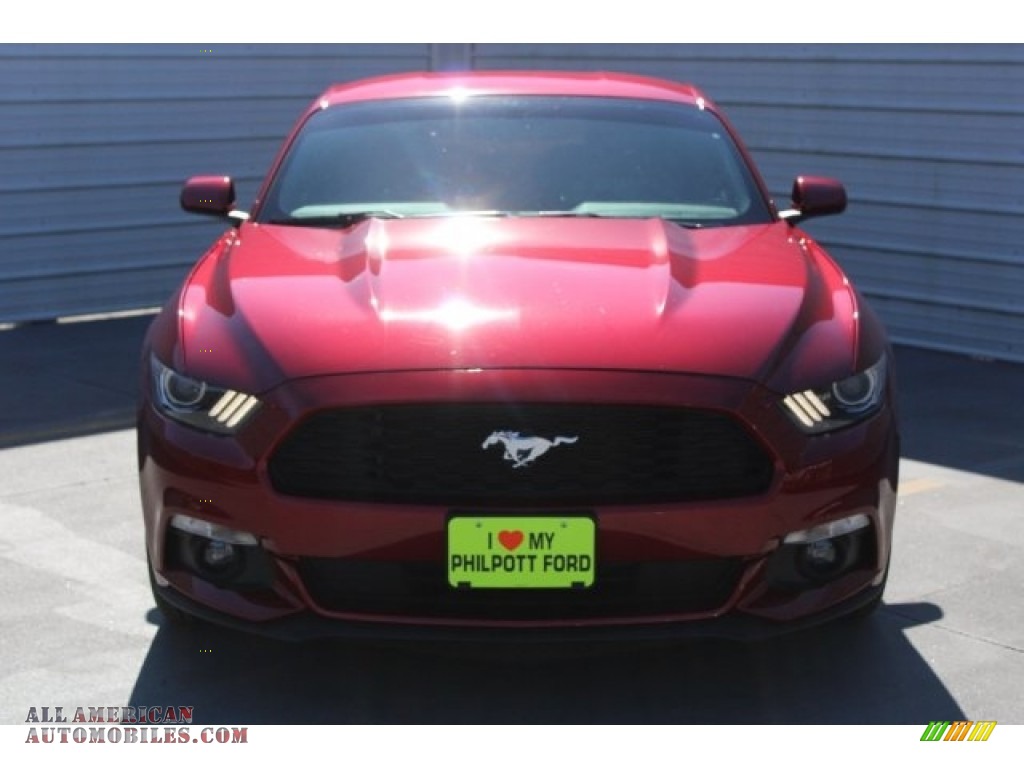 2016 Mustang V6 Coupe - Ruby Red Metallic / Ebony photo #2