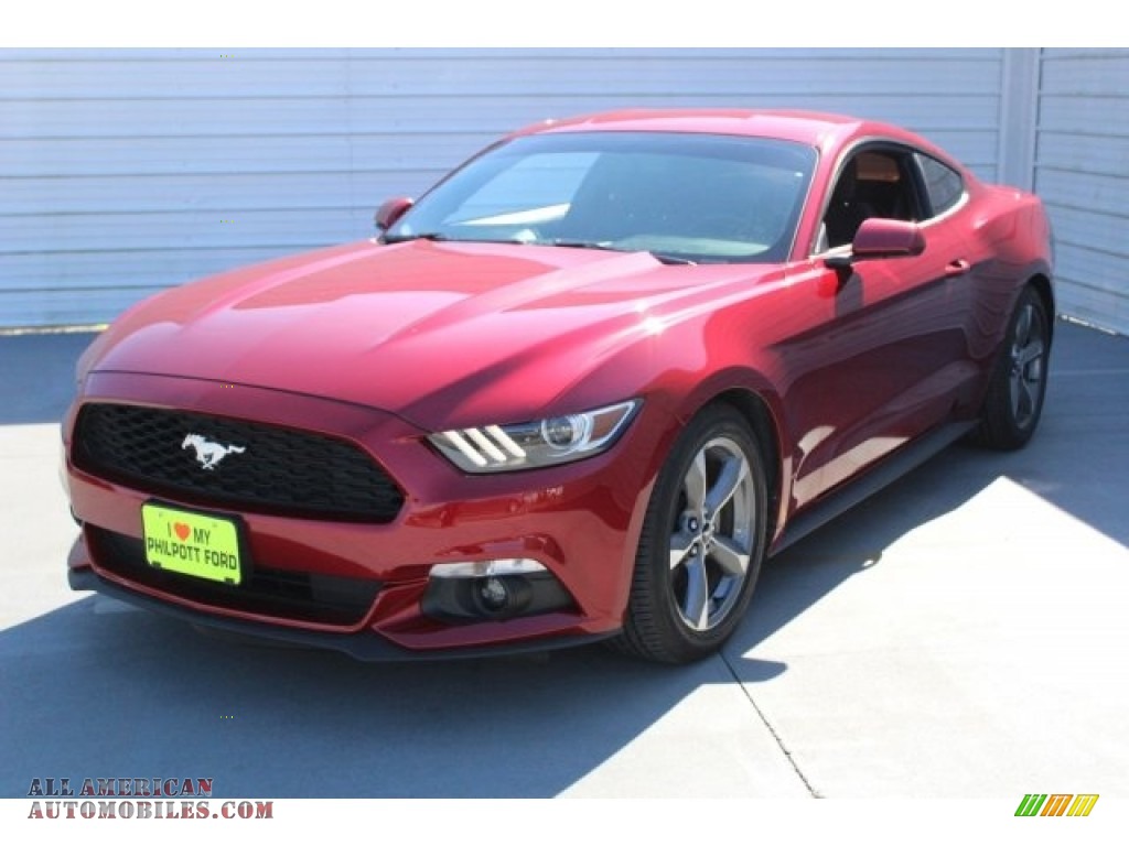 2016 Mustang V6 Coupe - Ruby Red Metallic / Ebony photo #3