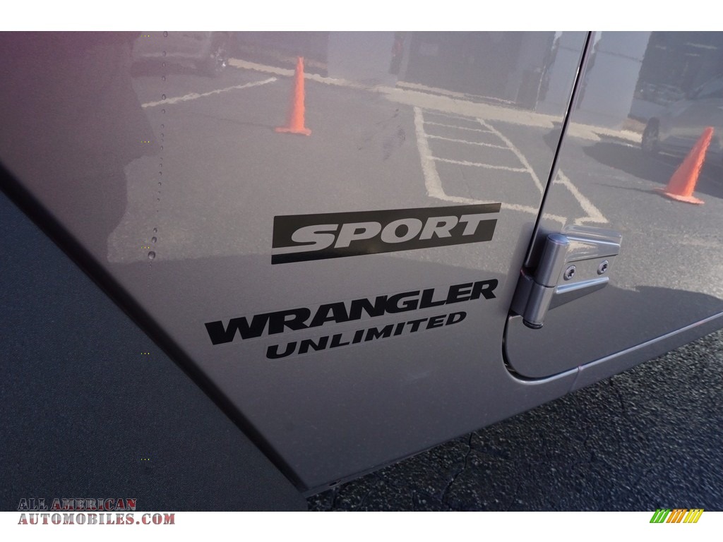 2017 Wrangler Unlimited Sport 4x4 - Billet Silver Metallic / Black photo #12