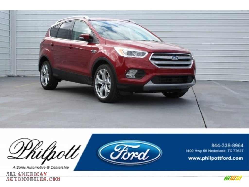 Ruby Red / Charcoal Black Ford Escape Titanium