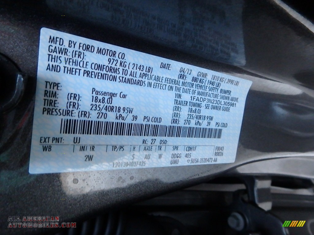 2013 Focus Titanium Hatchback - Sterling Gray / Charcoal Black photo #22