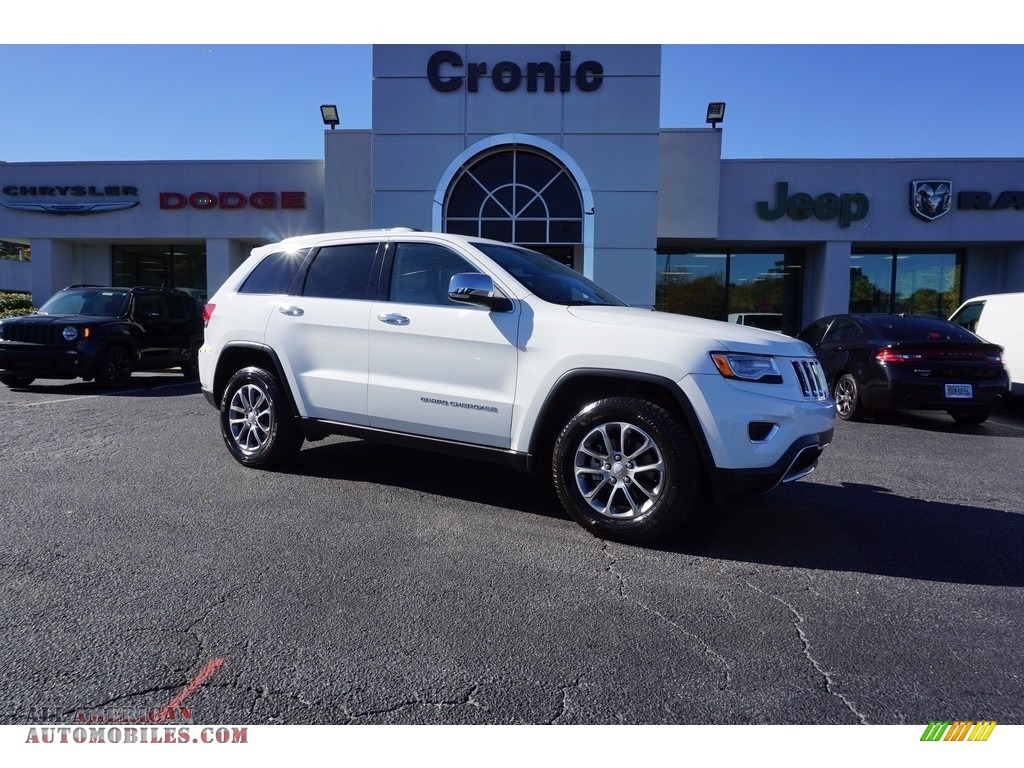 2016 Grand Cherokee Limited - Bright White / Black/Light Frost Beige photo #1