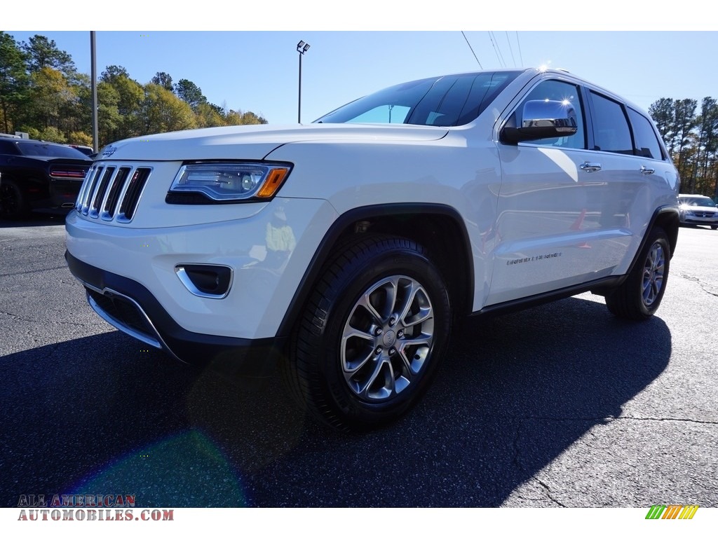 2016 Grand Cherokee Limited - Bright White / Black/Light Frost Beige photo #3