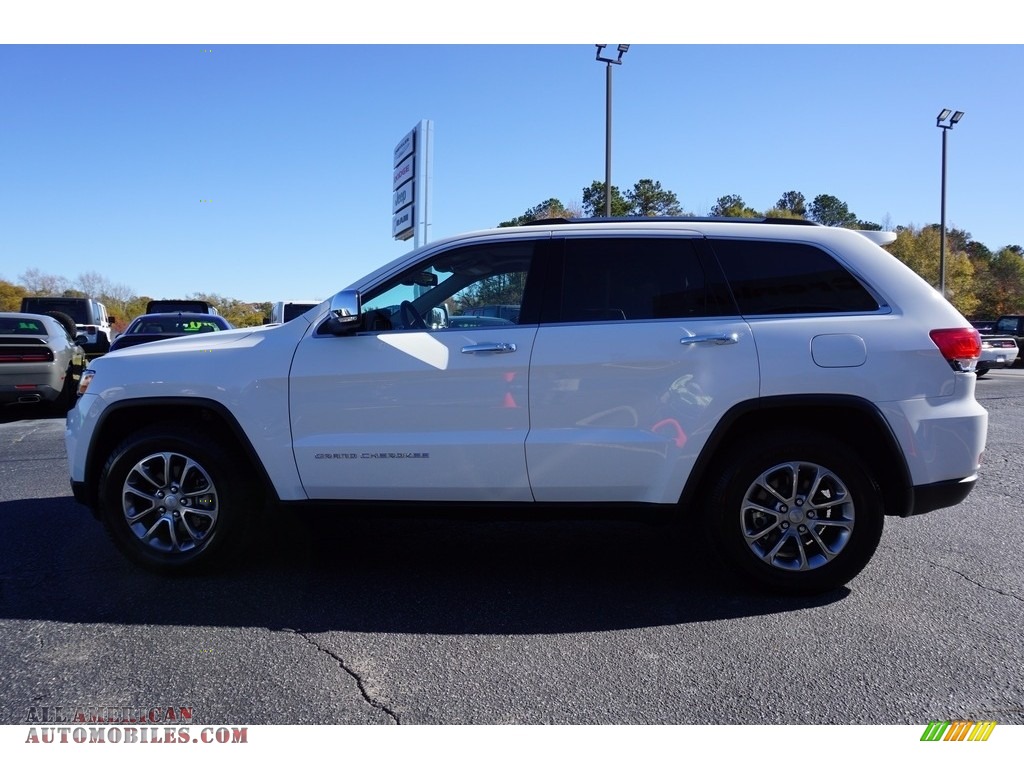 2016 Grand Cherokee Limited - Bright White / Black/Light Frost Beige photo #4