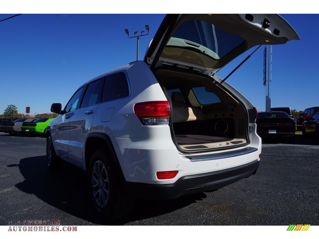 2016 Grand Cherokee Limited - Bright White / Black/Light Frost Beige photo #15
