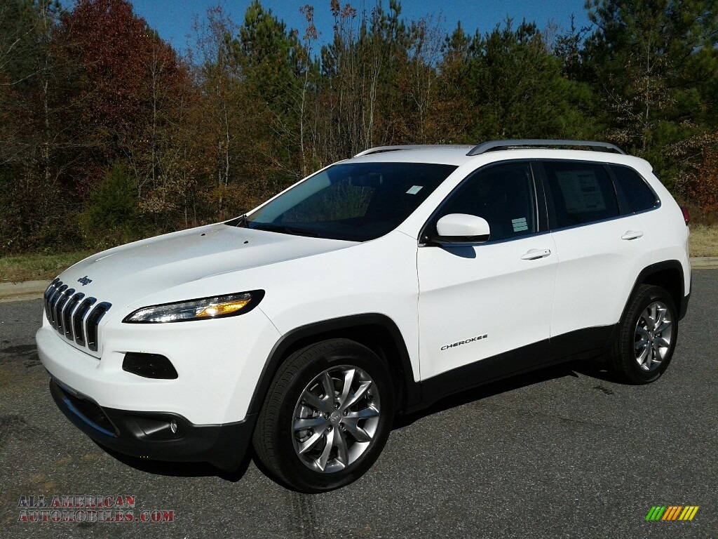 2018 Cherokee Limited - Bright White / Black photo #2