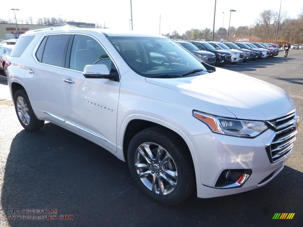 2018 Traverse High Country AWD - Iridescent Pearl Tricoat / High Country Jet Black/Loft Brown photo #7