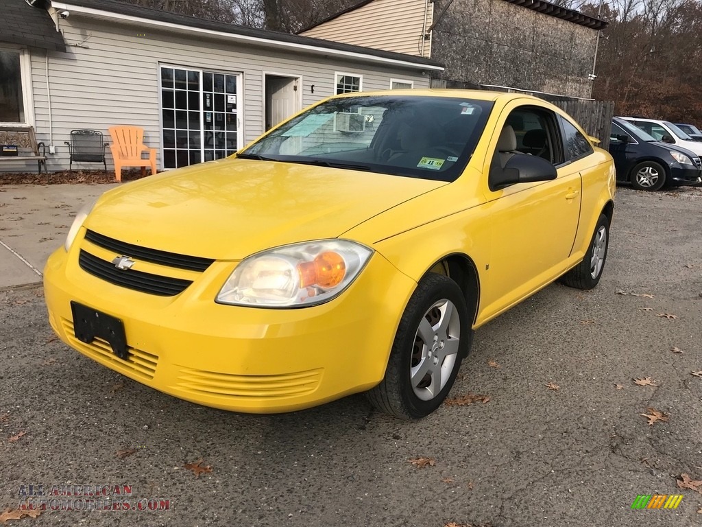 Rally Yellow / Gray Chevrolet Cobalt LS Coupe