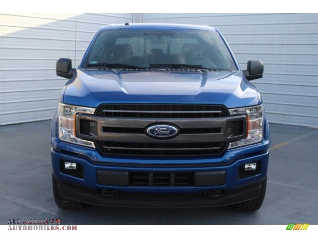 2018 F150 XLT SuperCrew 4x4 - Lightning Blue / Black photo #2