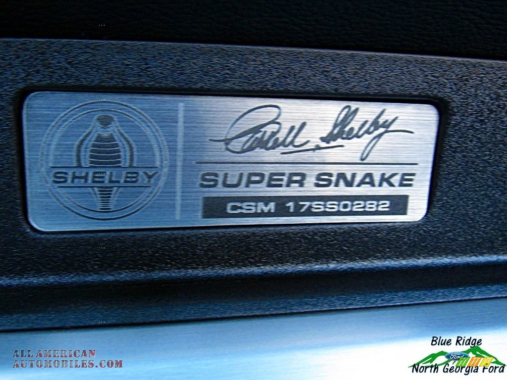 2017 Mustang Shelby Super Snake Convertible - Shadow Black / Ebony photo #27