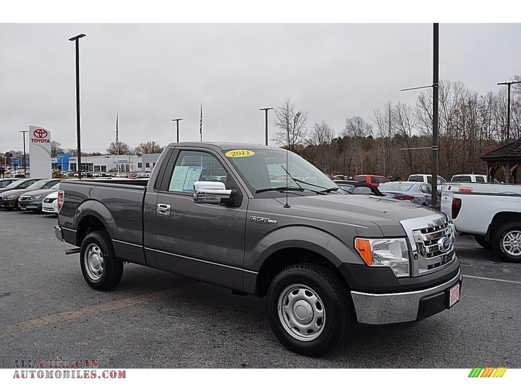 Sterling Grey Metallic / Steel Gray Ford F150 XL Regular Cab