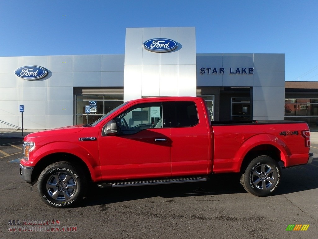 2018 F150 XLT SuperCab 4x4 - Race Red / Earth Gray photo #1