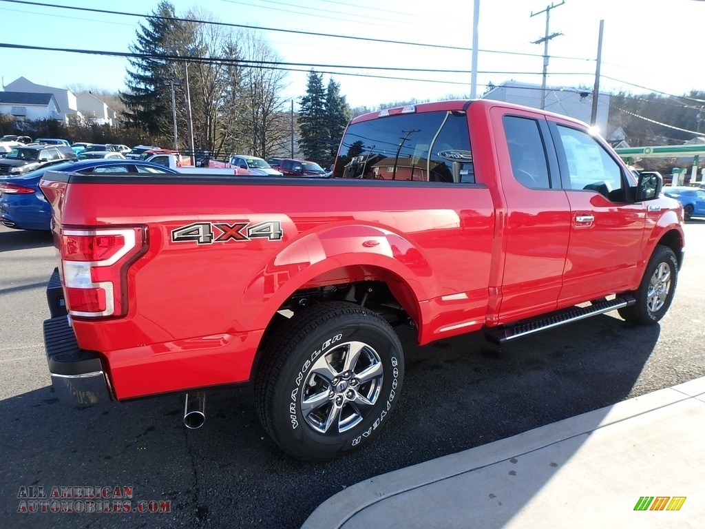 2018 F150 XLT SuperCab 4x4 - Race Red / Earth Gray photo #5