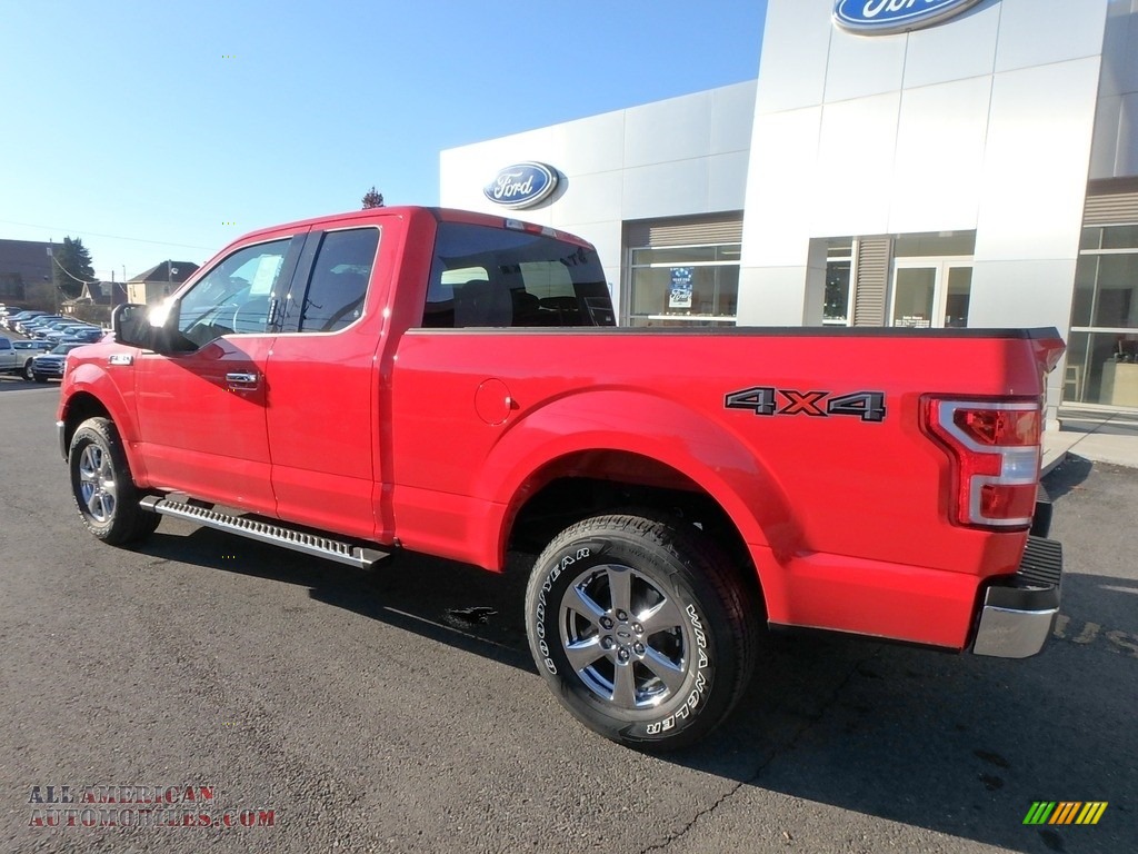 2018 F150 XLT SuperCab 4x4 - Race Red / Earth Gray photo #7