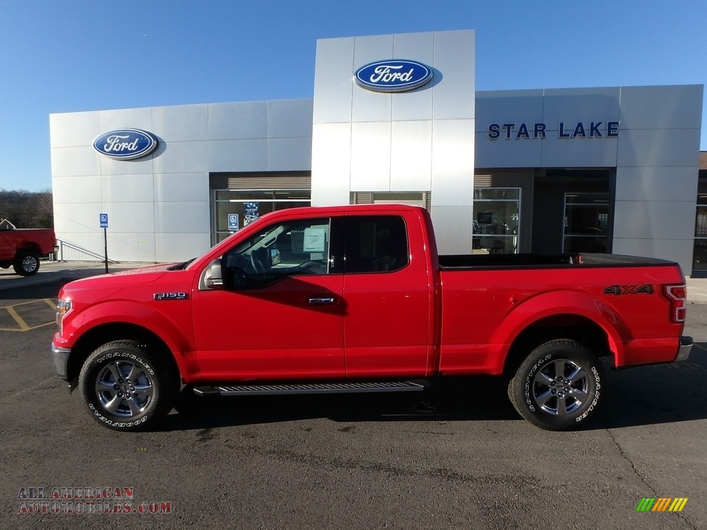 2018 F150 XLT SuperCab 4x4 - Race Red / Earth Gray photo #8