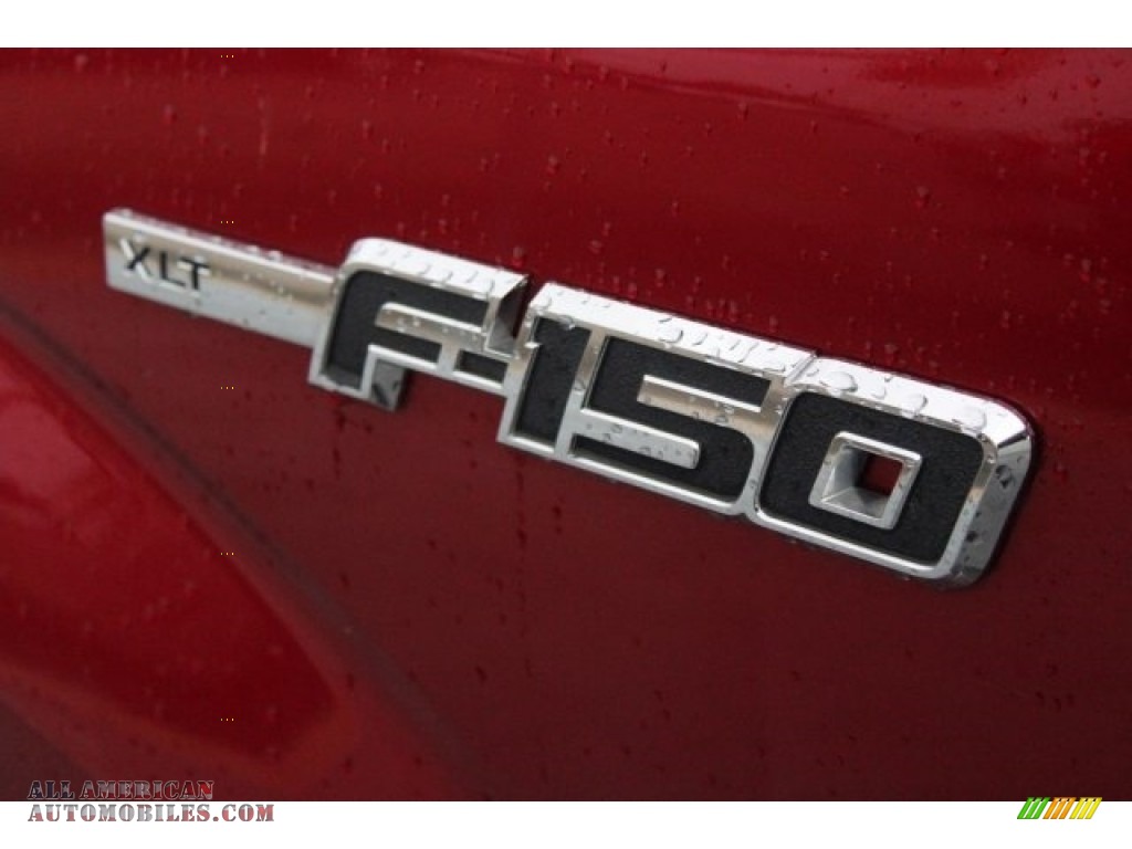 2013 F150 XLT SuperCrew - Vermillion Red / Steel Gray photo #7