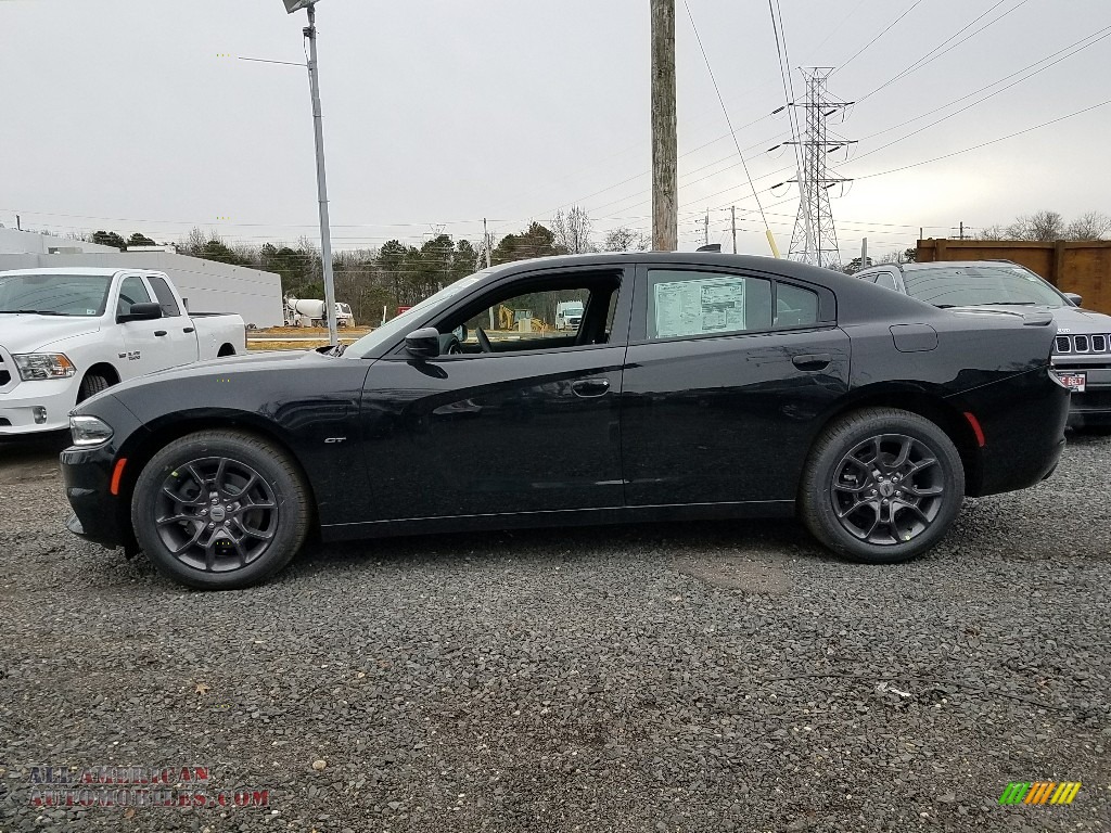 2018 Charger GT AWD - Pitch Black / Black photo #3