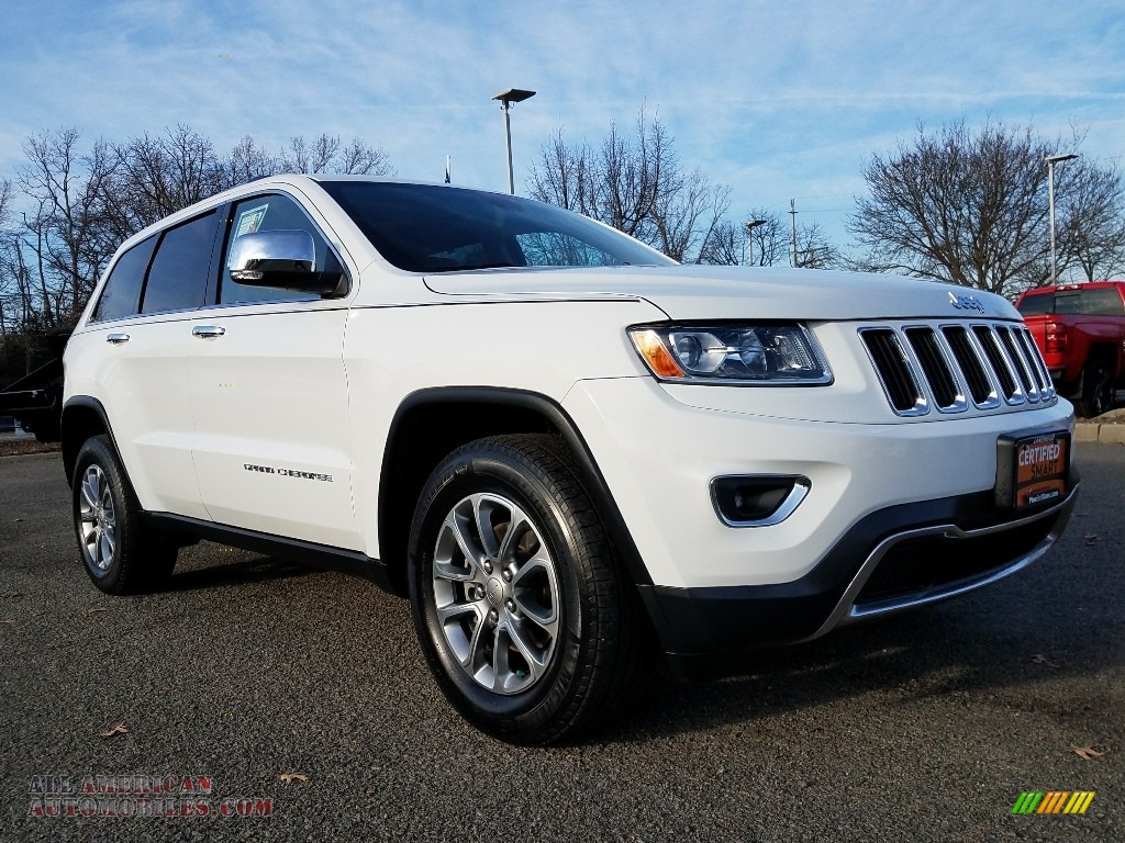 Bright White / Black/Light Frost Beige Jeep Grand Cherokee Limited 4x4