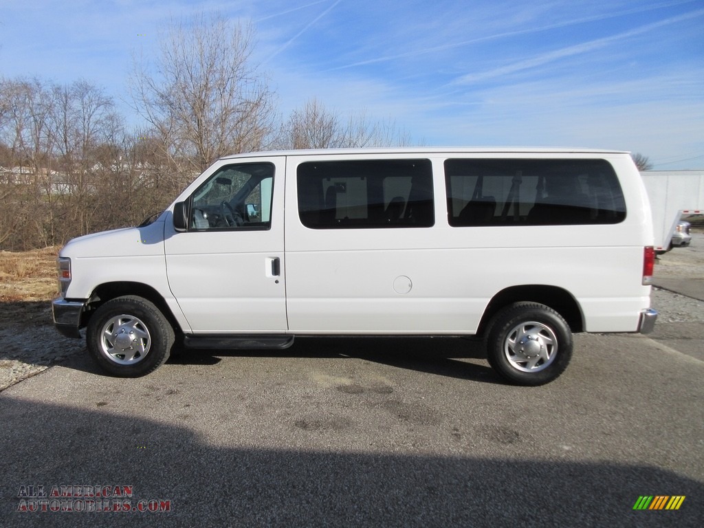 Oxford White / Medium Flint Ford E Series Van E350 XLT Passenger