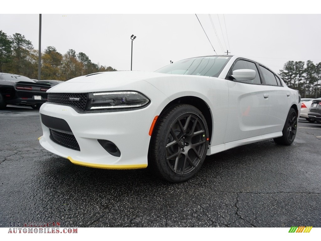 2018 Charger R/T - White Knuckle / Brazen Gold/Black photo #3