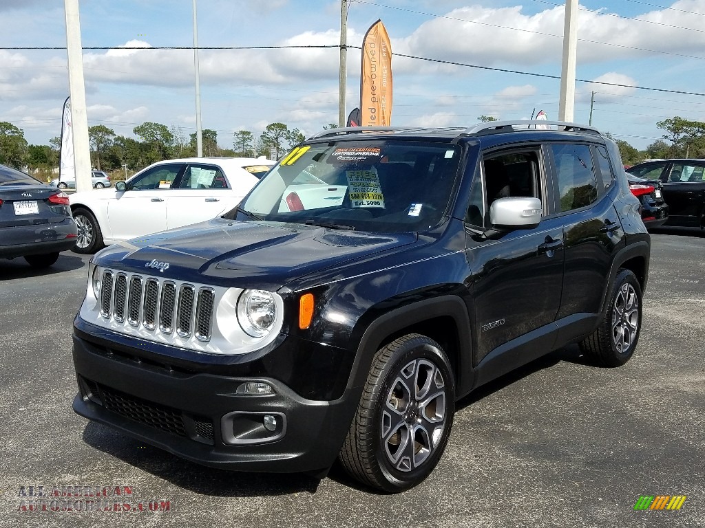 Black / Black Jeep Renegade Limited