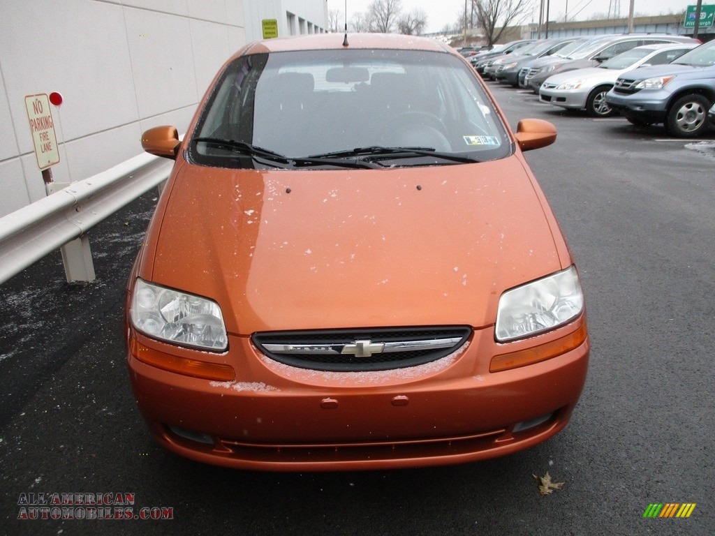 2007 Aveo 5 LS Hatchback - Spicy Orange / Charcoal Black photo #8