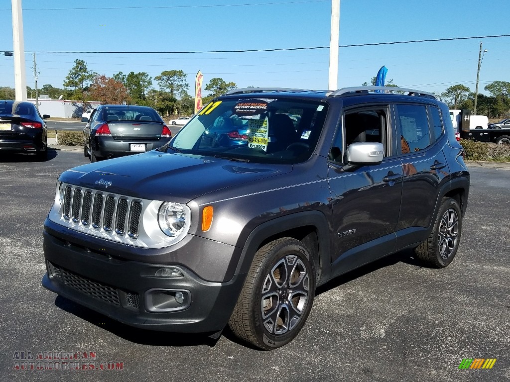 Granite Crystal Metallic / Black Jeep Renegade Limited