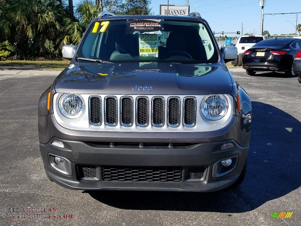 2017 Renegade Limited - Granite Crystal Metallic / Black photo #8