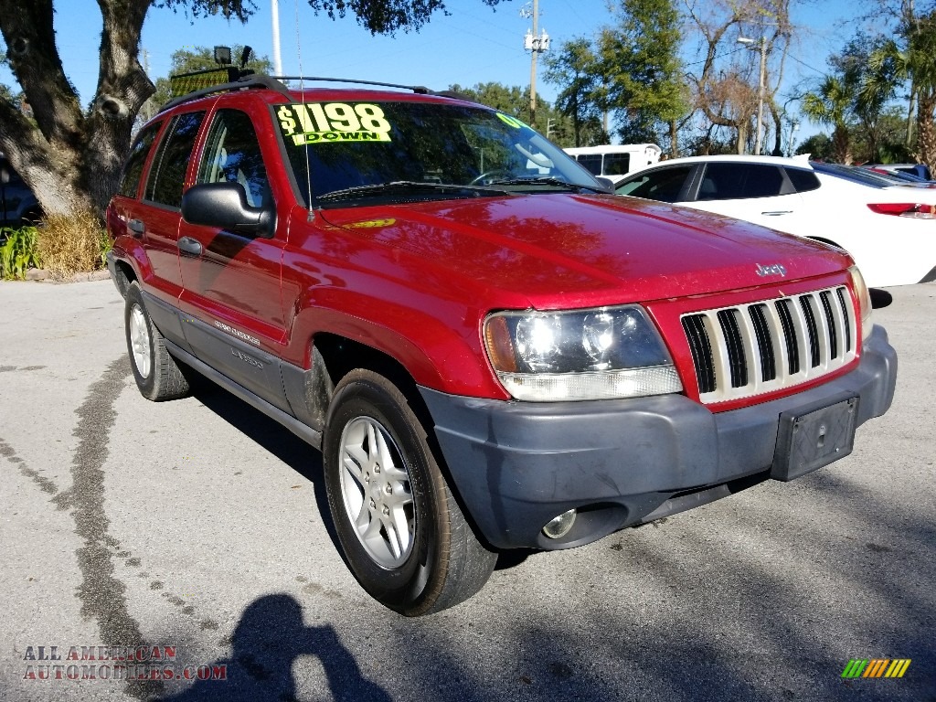 2004 Grand Cherokee Laredo - Inferno Red Pearl / Dark Slate Gray photo #1