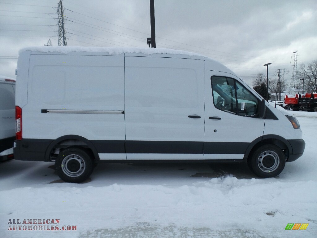 2018 Transit Van 250 MR Long - Oxford White / Charcoal Black photo #2