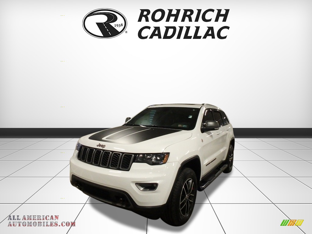 Bright White / Black Jeep Grand Cherokee Trailhawk 4x4